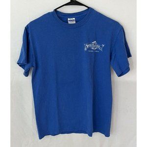 Sweet Water Brewing Company T-shirt Size Small Trout Graphic Print Blue Shirt